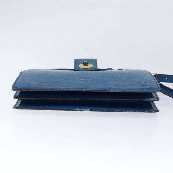 LOUIS VUITTON Epi Capuchin Shoulder Bag Blue M52345 LV Auth 149056 - Picture 7 of 16
